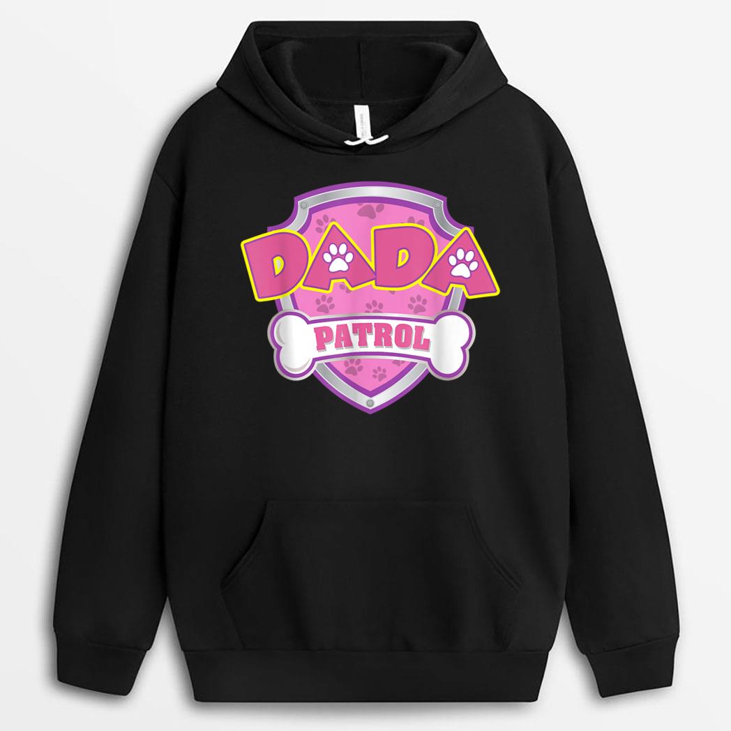 Dada Patrol Dog Funny Gift Birthday Party T-Shirt