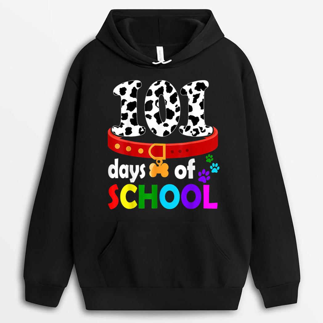 Dalmation Dog 101 Days Of School Teachers T-Shirt
