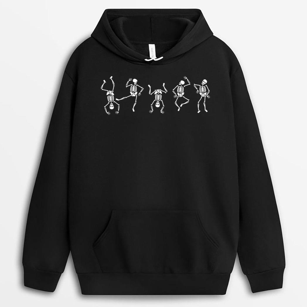 Dancing Skeletons Bailando Halloween para niños y niñas T-Shirt