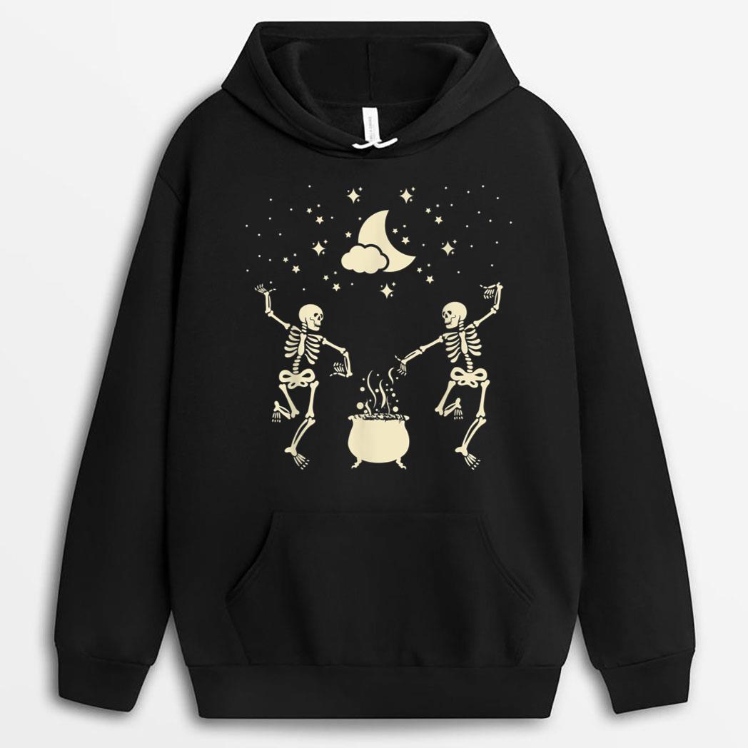 Dancing Skeletons Funny Halloween Dance Challenge T-Shirt
