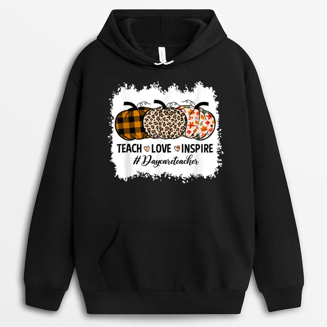 Daycare Teacher Back To School Pumpkin Fall Teacher T-Shirt