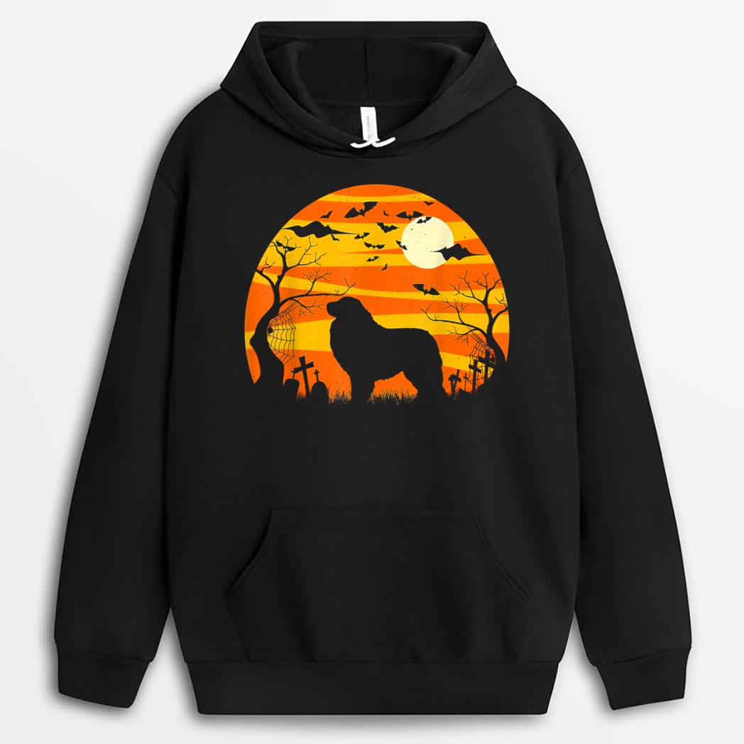 Dog Halloween Great Pyrenees Dog Jack O Lantern Pumpkin T-Shirt