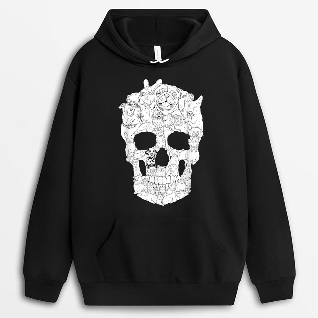 Dog Skull Dogs Paw Lover Halloween Costume T-Shirt