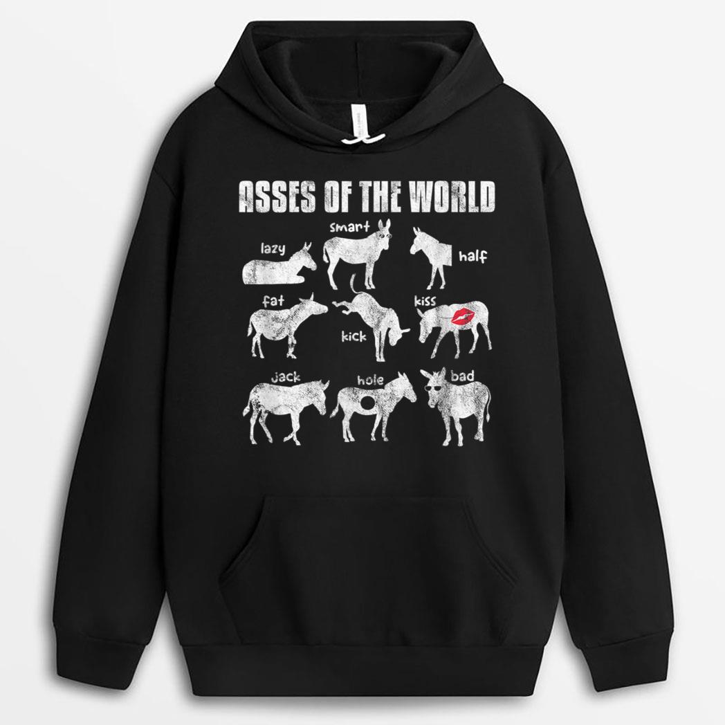 Donkey Ass Asses of The World Farmer Donkeys Owner Vintage T-Shirt