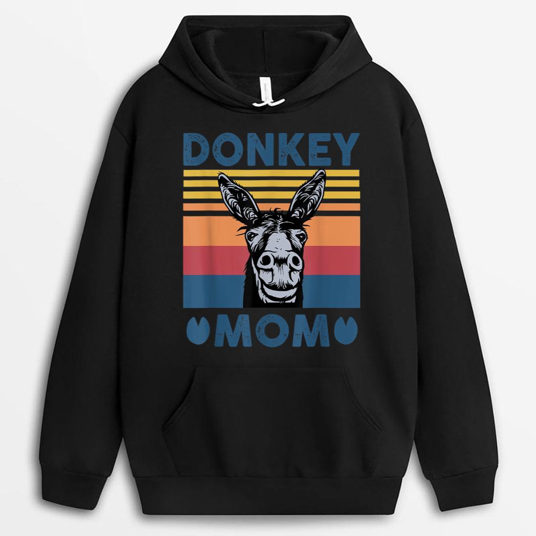 Donkey Mom Mother Retro  Donkey Farmer Vintage T-Shirt