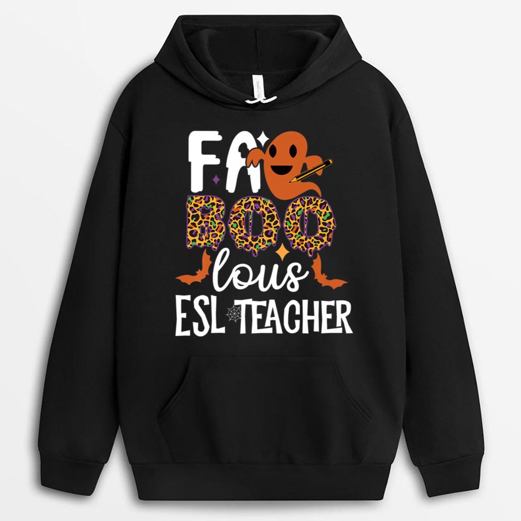 ESL teacher Halloween Party Squad Ghost English teacher T-Shirt