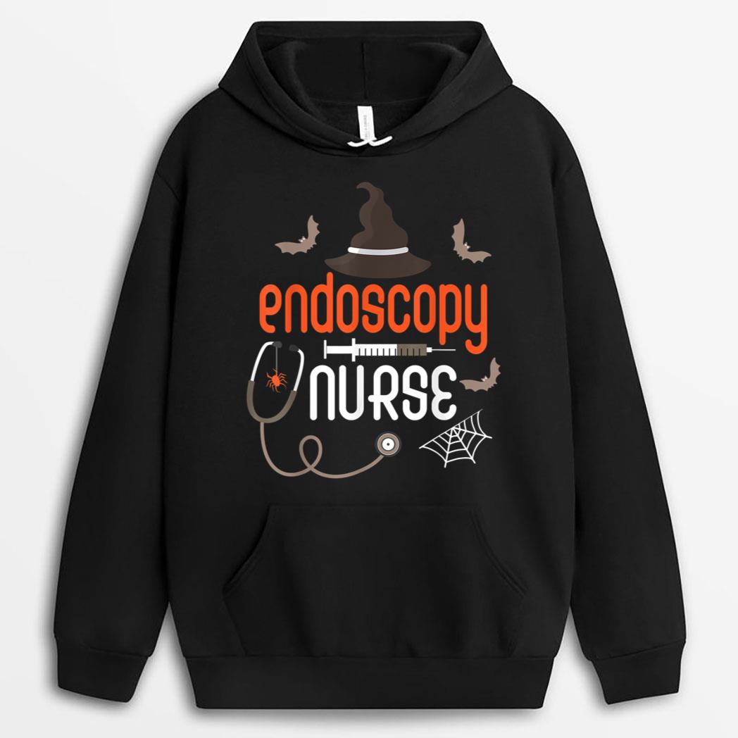 Endoscopy Tech Boo Crew Nurse Halloween Ghost Costume T-Shirt