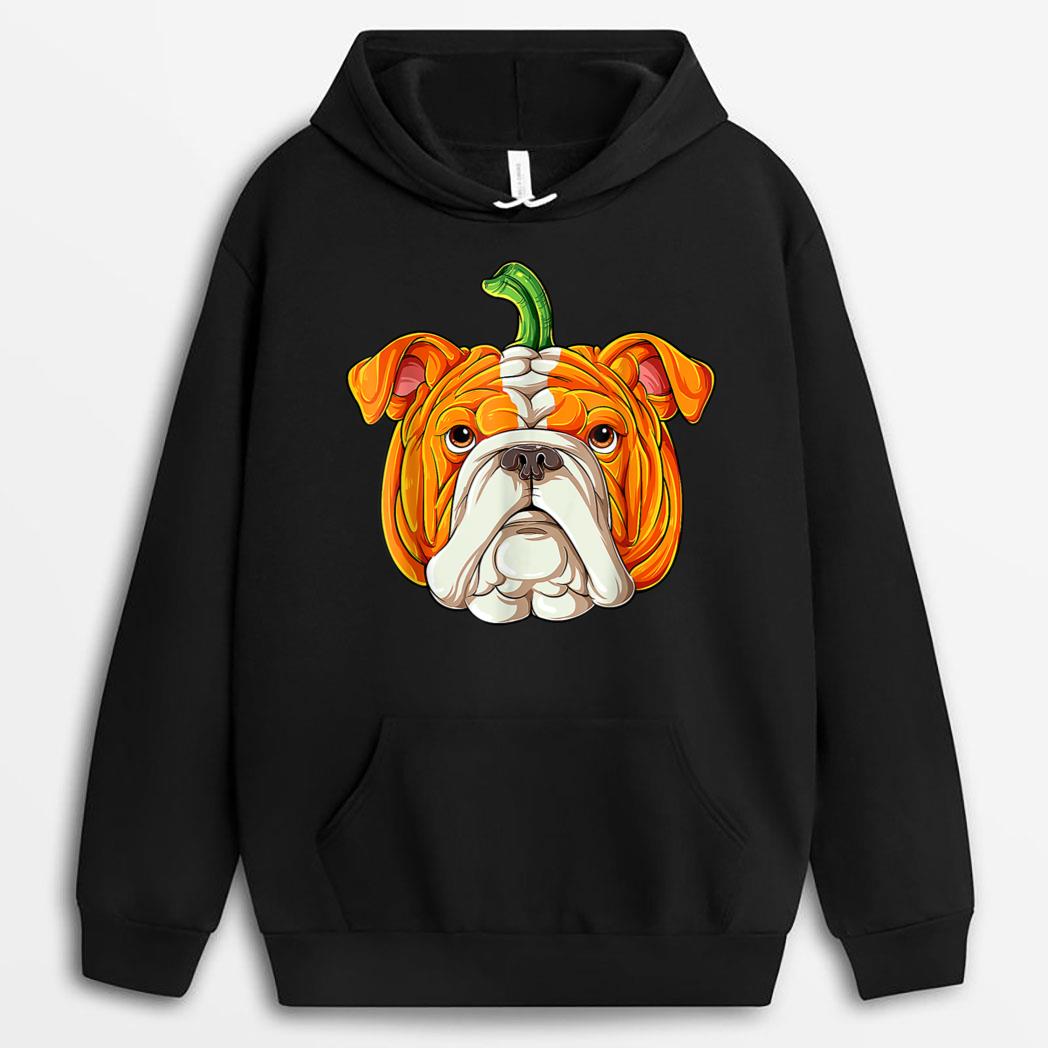 English Bulldog Pumpkin Halloween Funny Thanksgiving Gifts T-Shirt