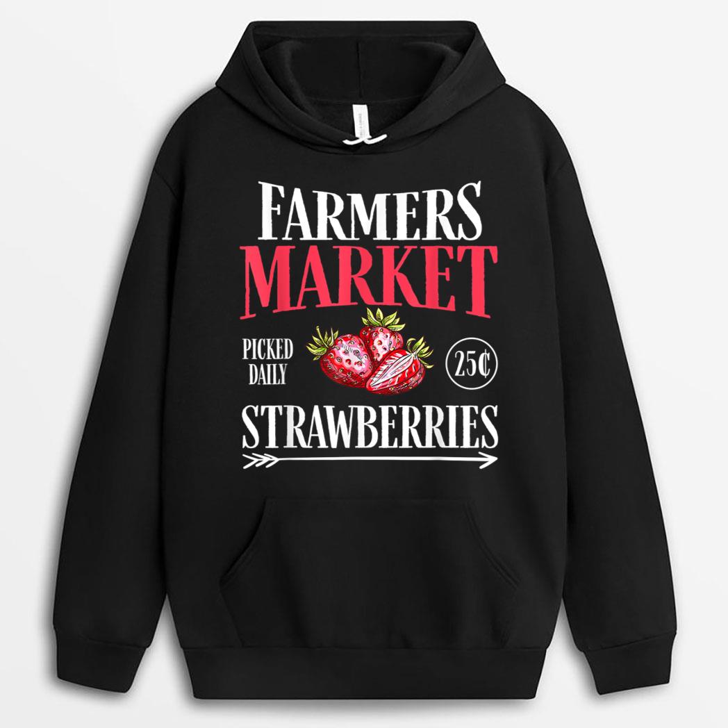 Farm Market Garden Strawberry Farmers Delicious Fruit Lover T-Shirt