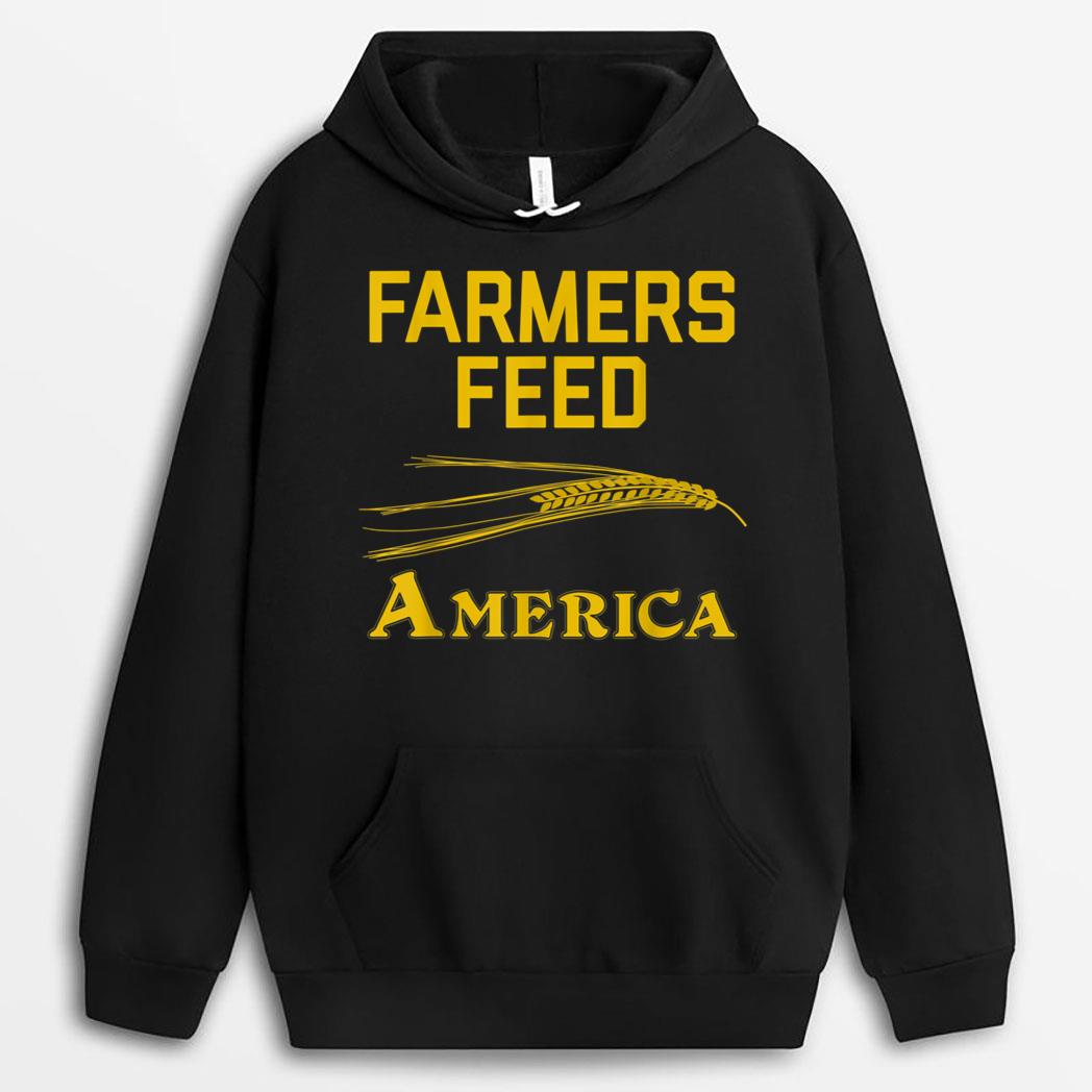 Farmers Feed America Grain Wheat Farm Family T-Shirt