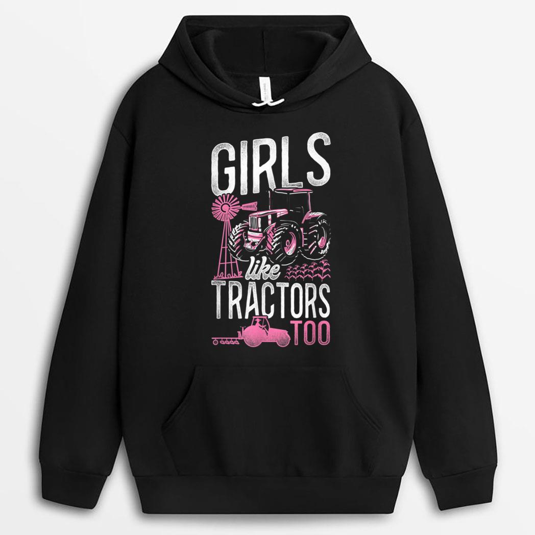 Farming Farmer Girl Tractor Tractor Vintage Girls Like T-Shirt