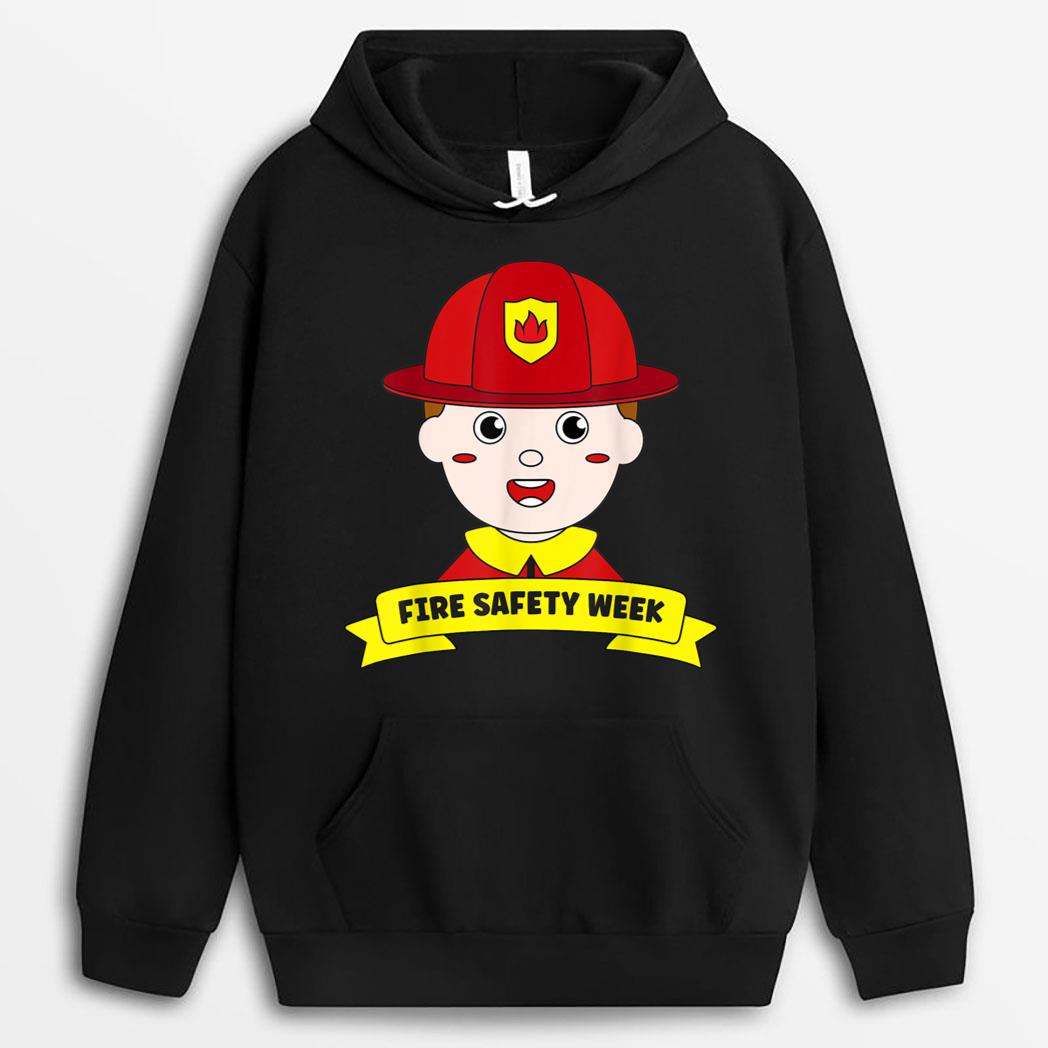Fire Safety Week Firefighter Prevention Fireman Boy Hero T-Shirt
