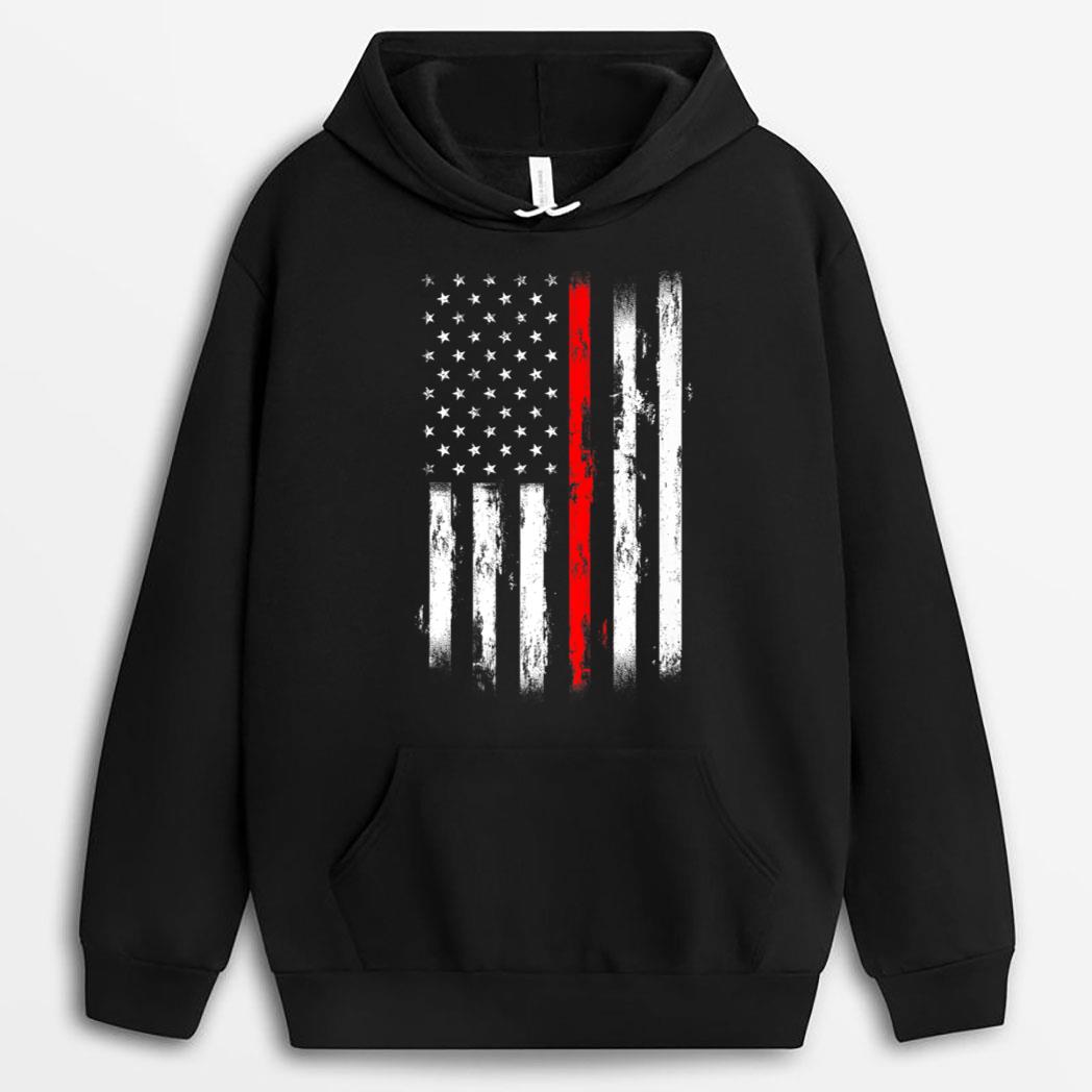 Fireman Funny Wildland Volunteer Firefighter American Flag T-Shirt