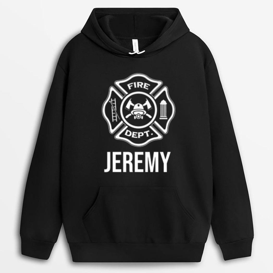 Fireman Jeremy Name Firefighter Logo Symbol T-Shirt