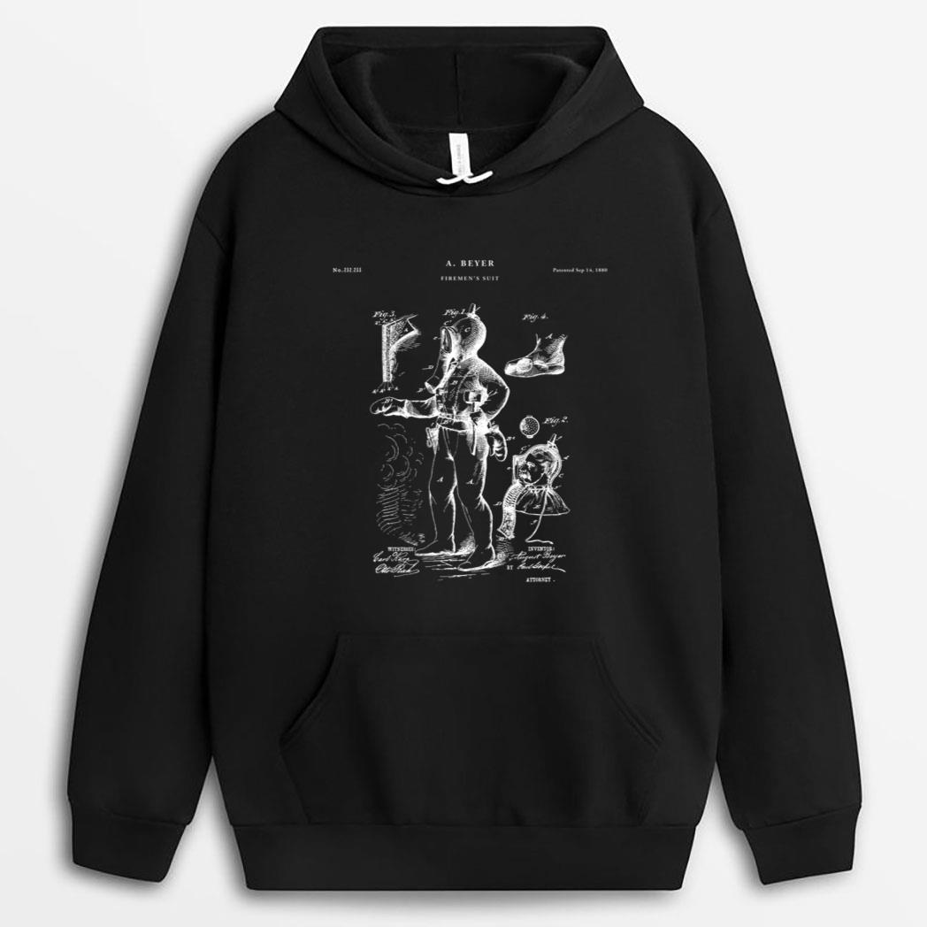 Fireman Suit Patent - Fire Fighter T-Shirt