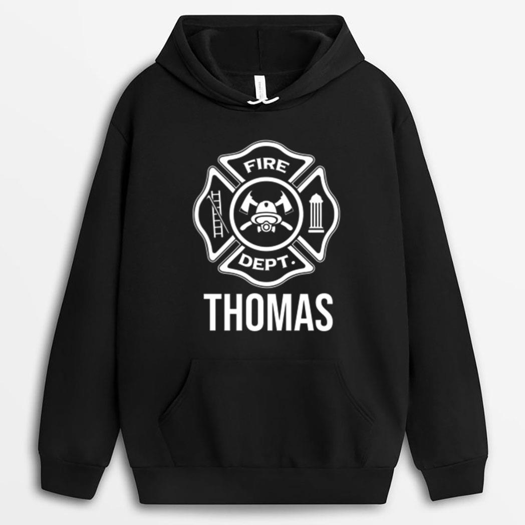 Fireman Thomas Name Firefighter Logo Symbol T-Shirt