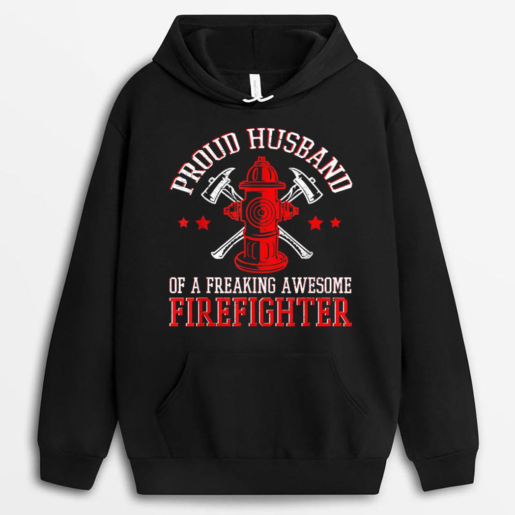Fireman Volunteer Firefighter Husband Fire Department T-Shirt