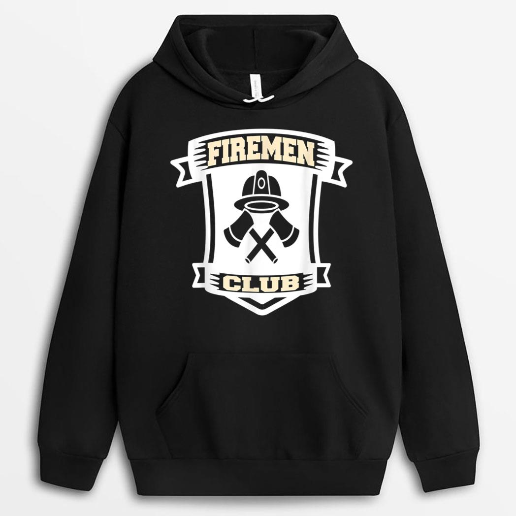 Firemen Club Cool Firefighter  Present Gift T-Shirt