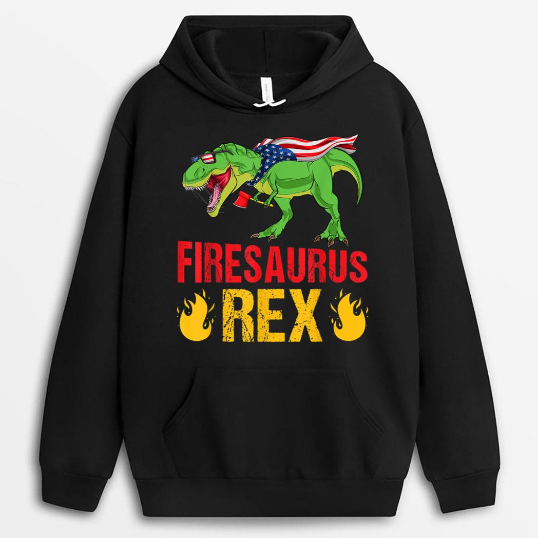 Firesaurus Rex Dinosaurs Vintage Firefighter Fireman T-Shirt