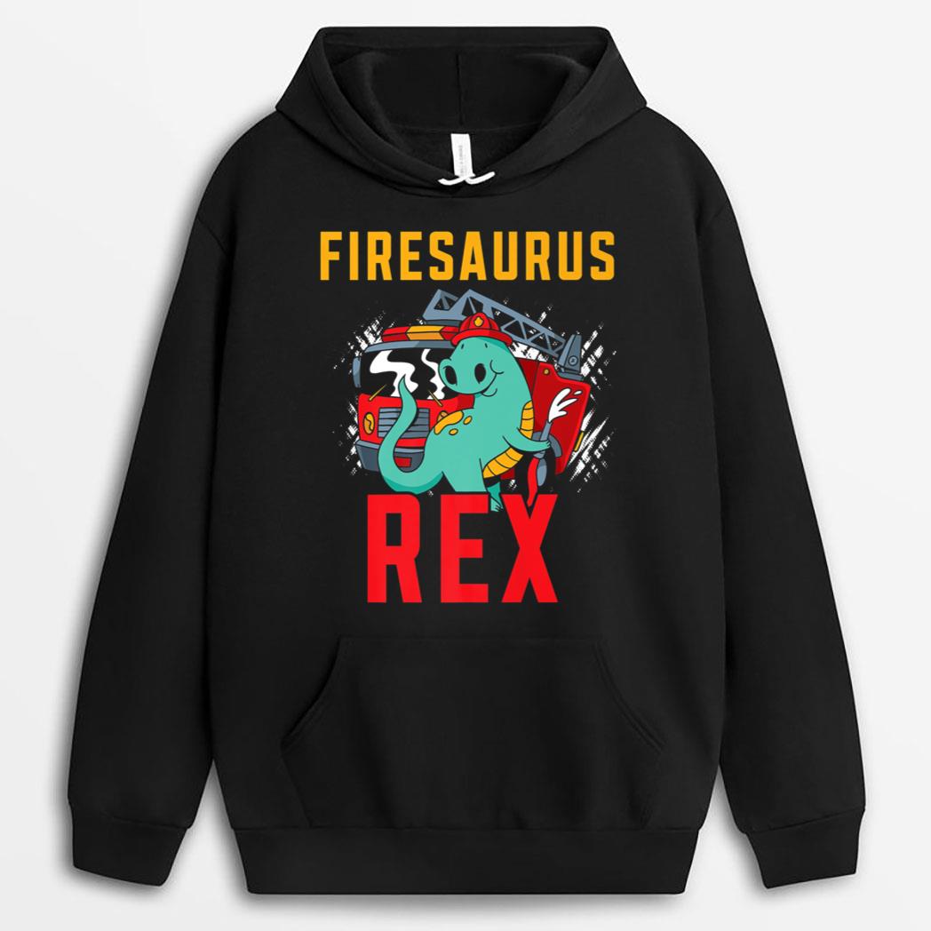 Firesaurus Rex Fireman Fire Rescue Firefighter Dinosaur Premium T-Shirt