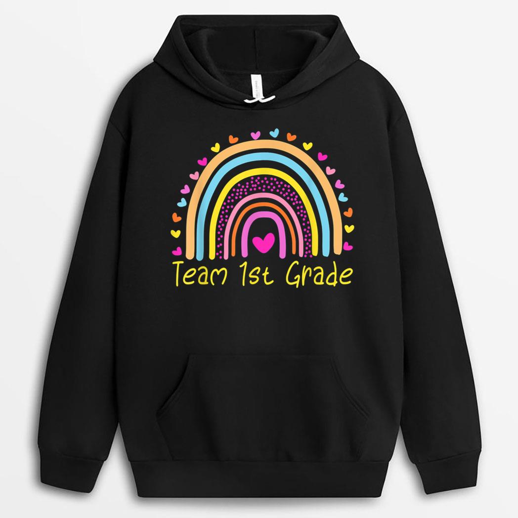 First Team 1st Grade Teacher Rainbow T-Shirt