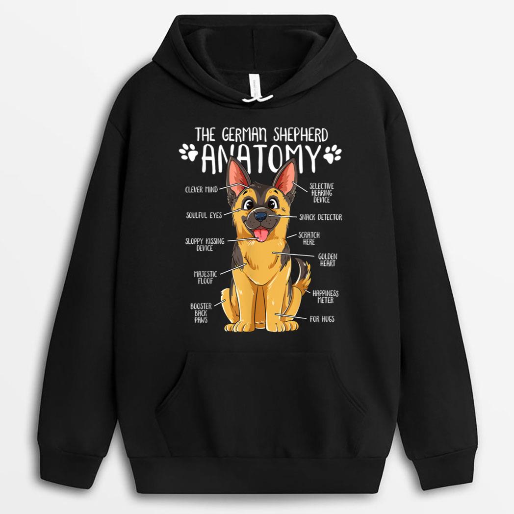 Funny Anatomy German Shepherd Dog Owner T-Shirt