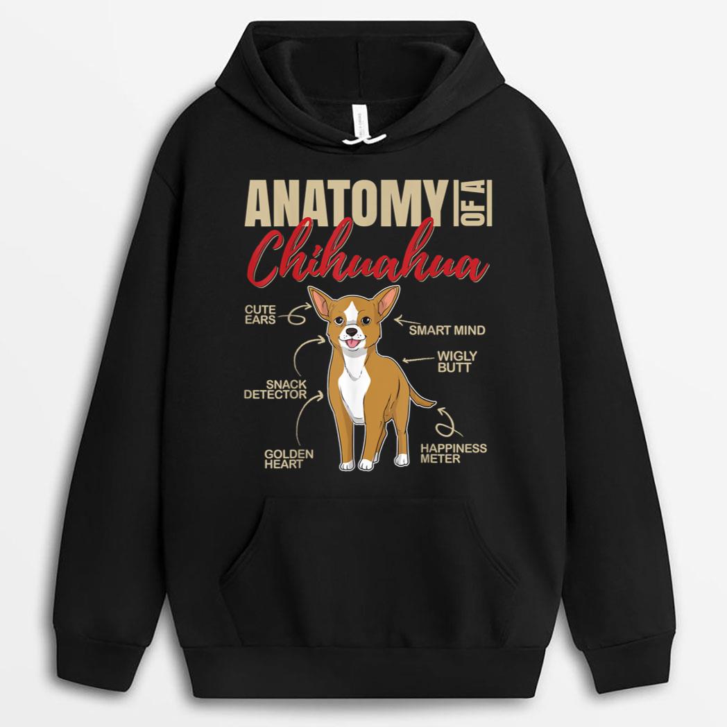 Funny Anatomy of a Chihuahua Dog T-Shirt