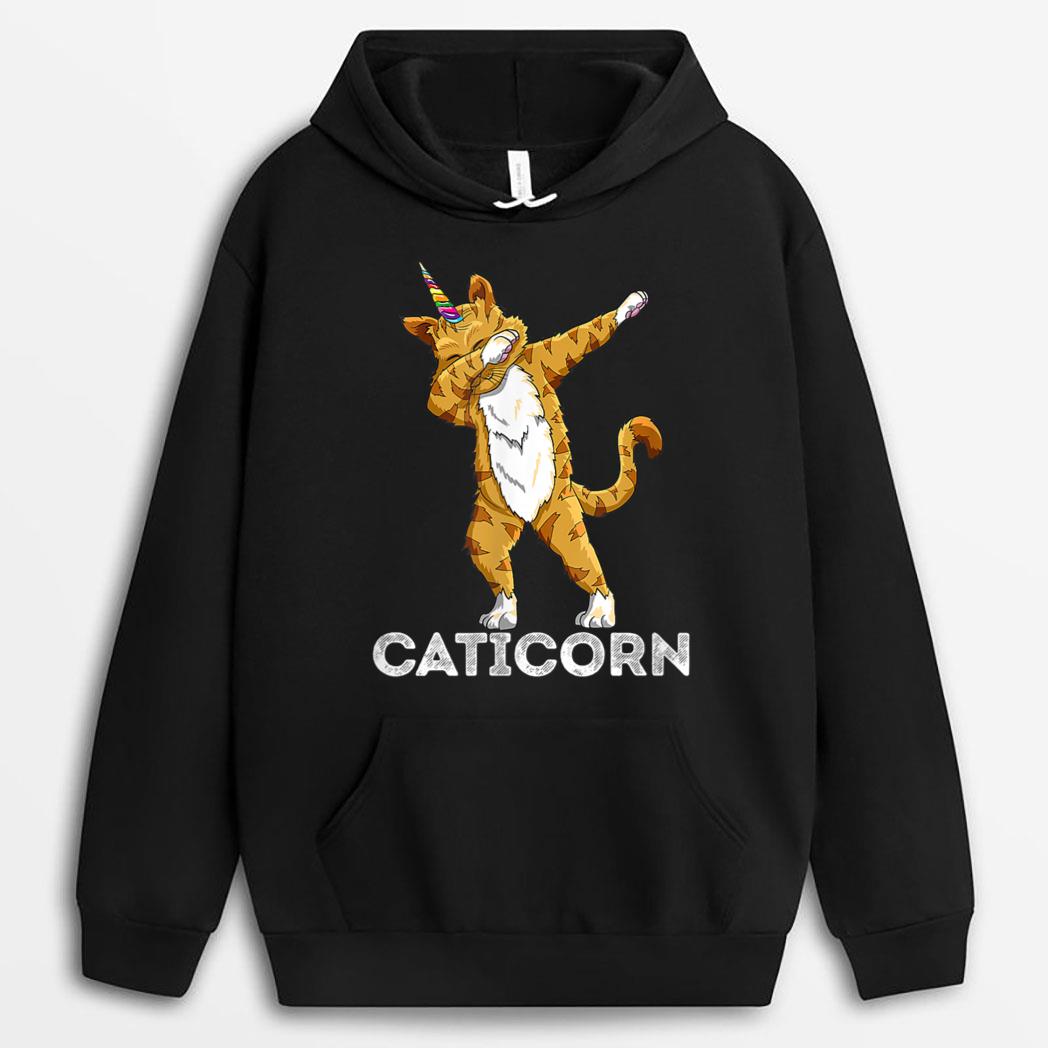 Funny Cat Kitten Caticorn Cat Dabbing Cat Lover T-Shirt