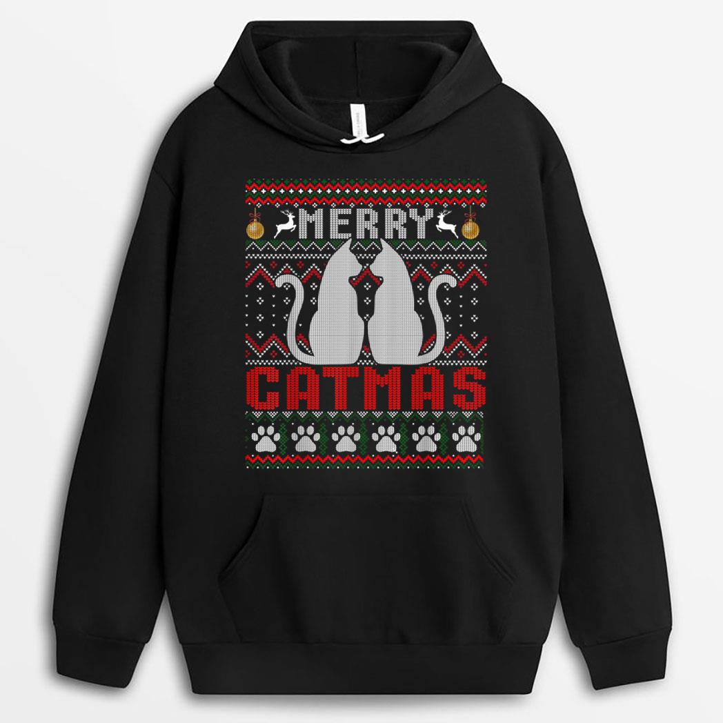 Funny Cat Lover Merry Catmas Christmas T-Shirt