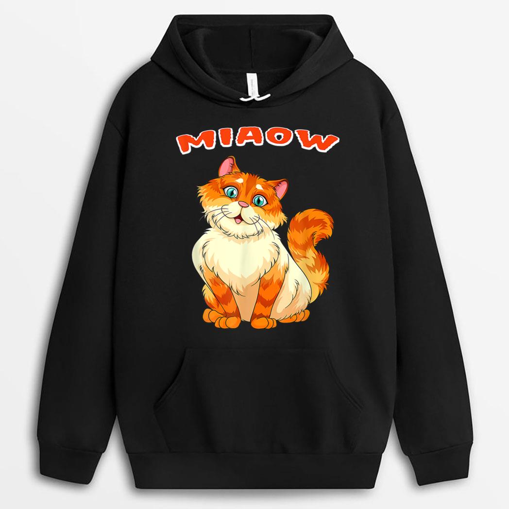 Funny Cat Miaow Cat Lovers T-Shirt