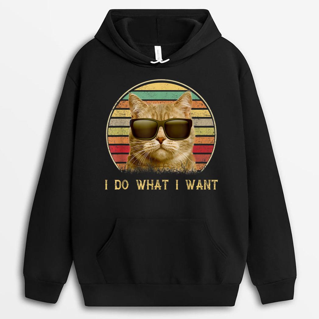 Funny Cat lovers gifts Vintage i do what i want cat T-Shirt