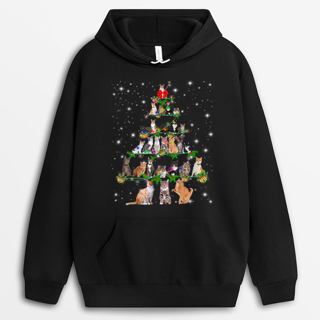 Funny Cats Christmas Ree Ee Ornament Decor Cat Lover T-Shirt