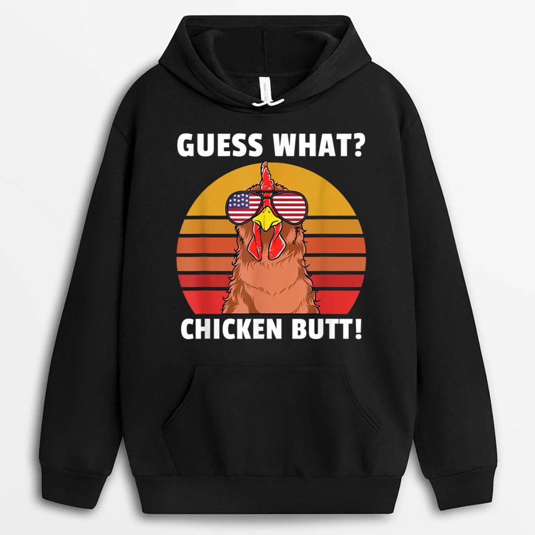 Funny Chicken Joke Guess What Chicken Butt Farmer T-Shirt