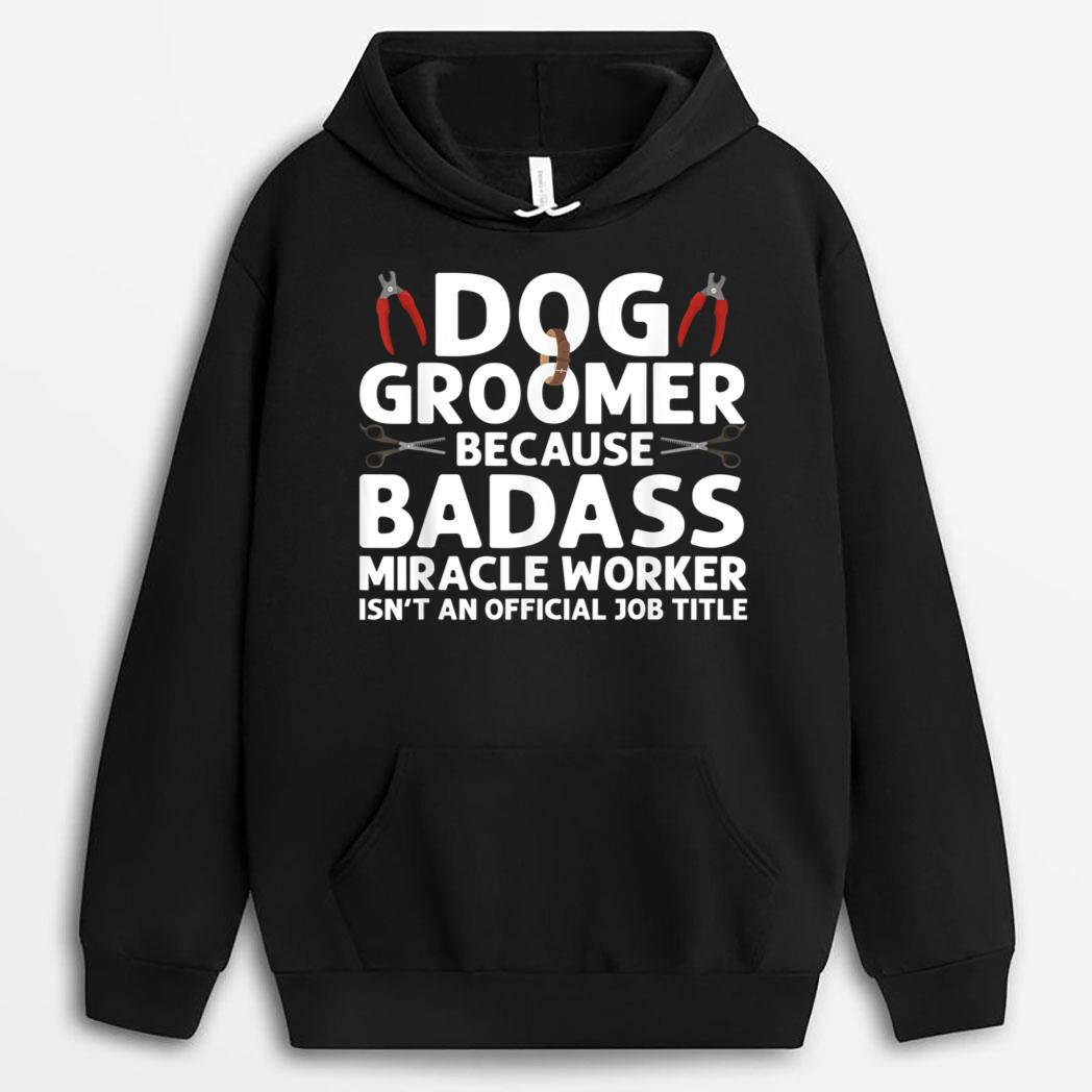 Funny Dog Groomer Art Pet Dog Grooming Lover T-Shirt