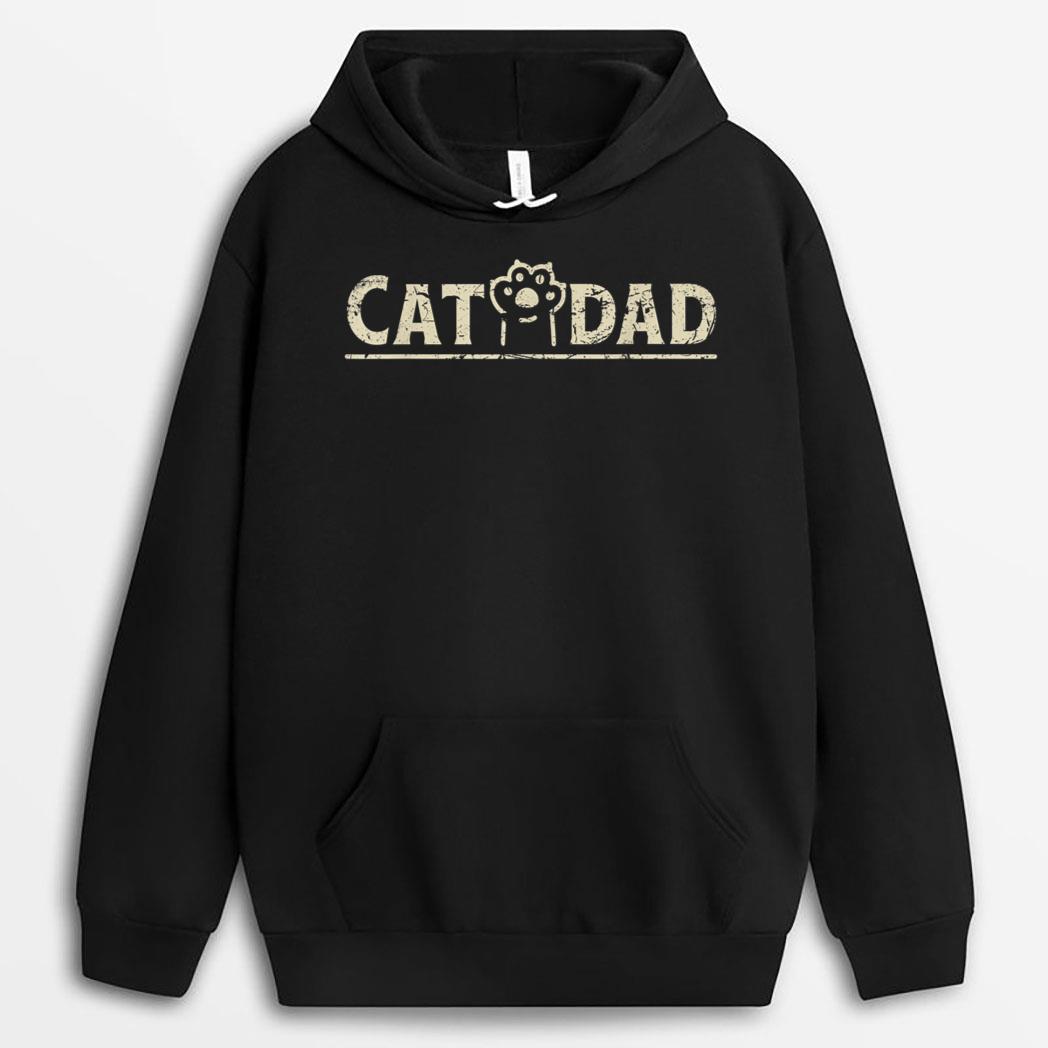 Funny Fathers Day Cat Dad T-Shirt