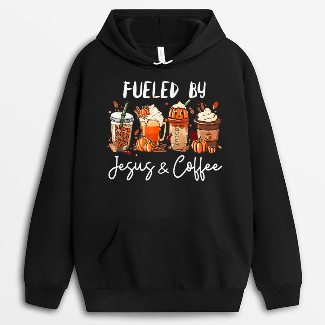 Funny Fueled By Coffee & Jesus Pumpkin Spice Latte T-Shirt