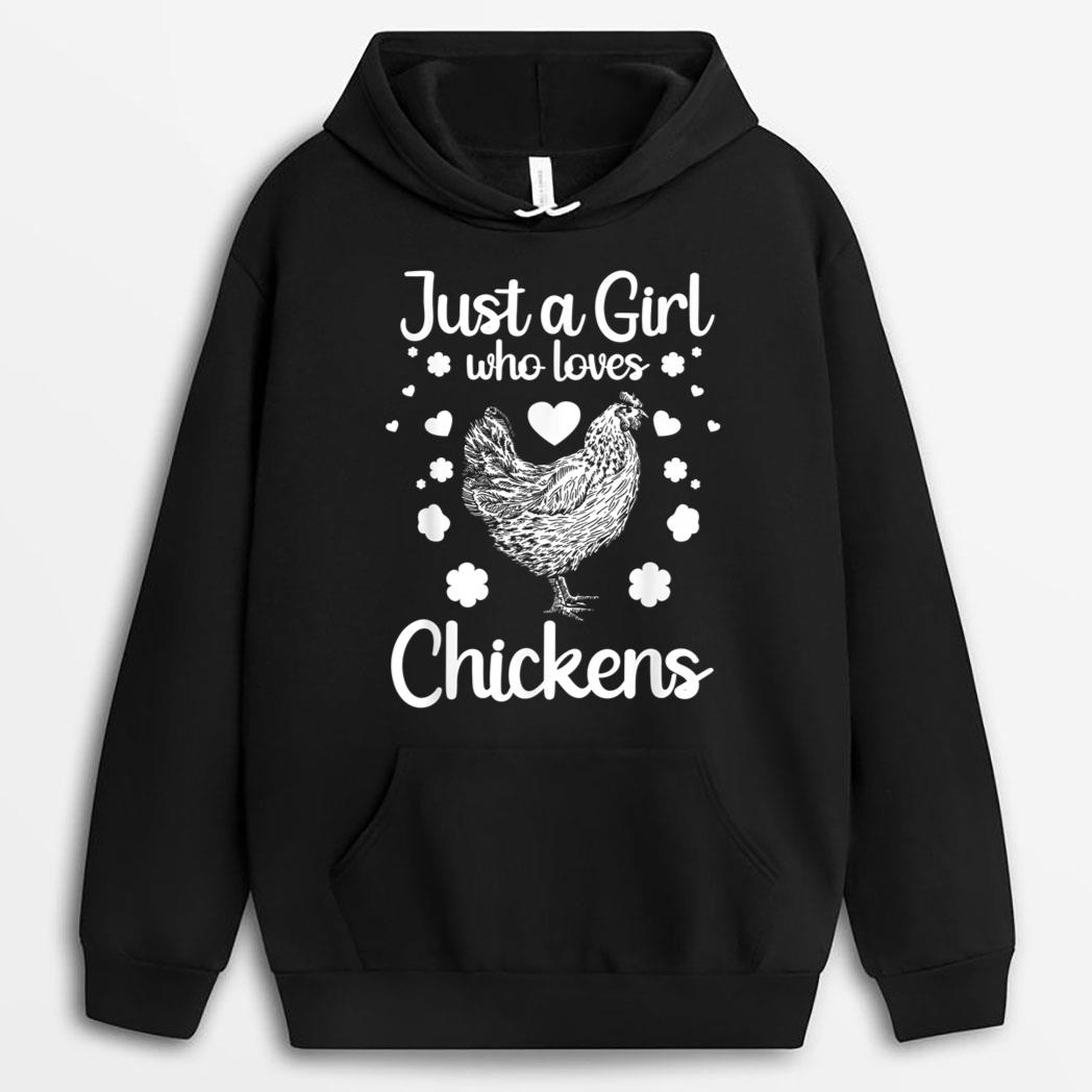 Funny Girl Chicken Design For Kids Women Mom Chicken Lover T-Shirt