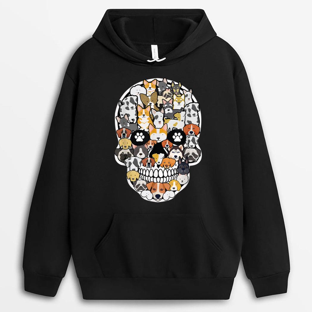 Funny Halloween Costume Skull Dog Lover Funny Gifts T-Shirt