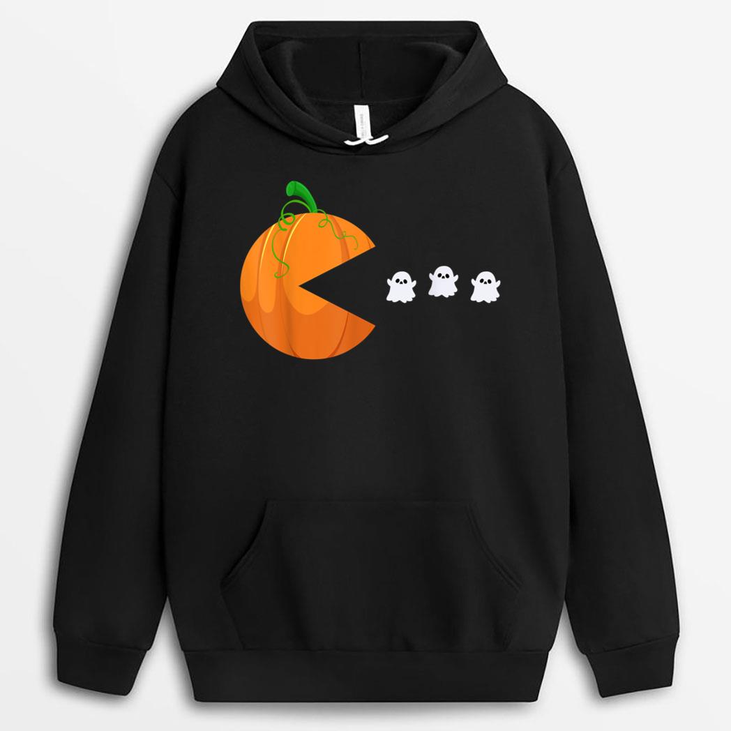 Funny Halloween Pumpkin Eating Ghosts T-Shirt