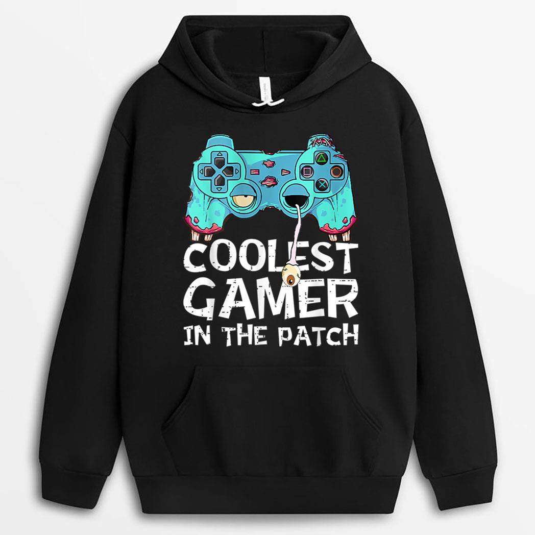 Funny Halloween Video Game Coolest Gamer In The Patch T-Shirt