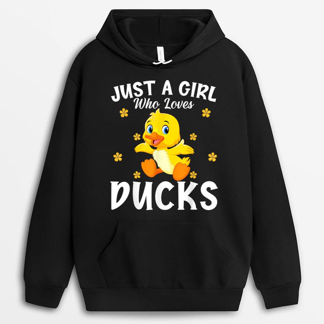 Funny Just A Girl Who Loves Ducks Duck Lovers Owners Farmers T-Shirt