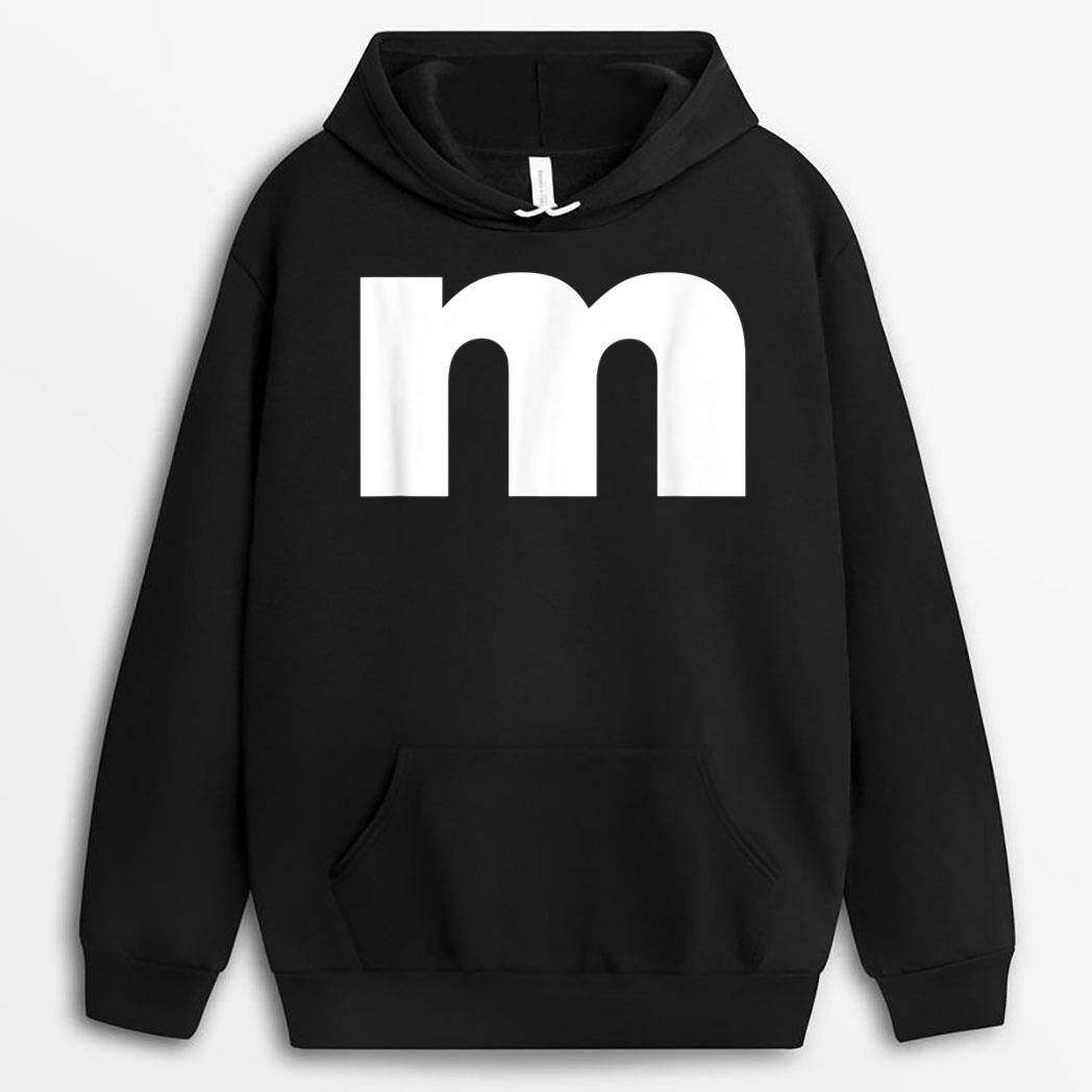 Funny Letter M Chocolate Candy Halloween Team Groups Costume Ver 1 T-Shirt
