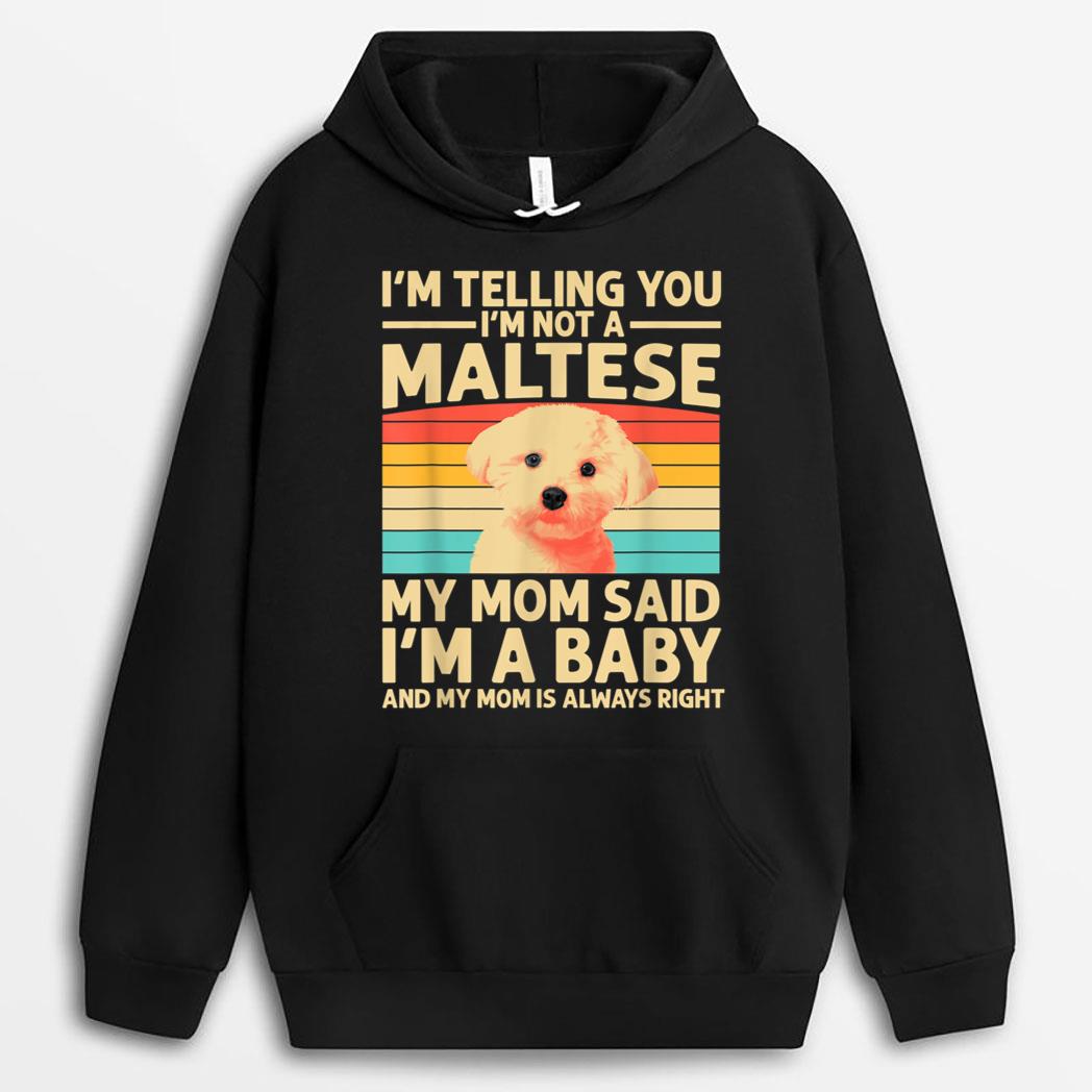 Funny Maltese Design For Mom Women Maltese Lover Dog Puppy T-Shirt