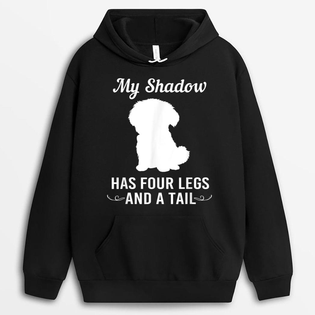Funny Maltese Dog My Shadow Has Four Legs And A Tail T-Shirt