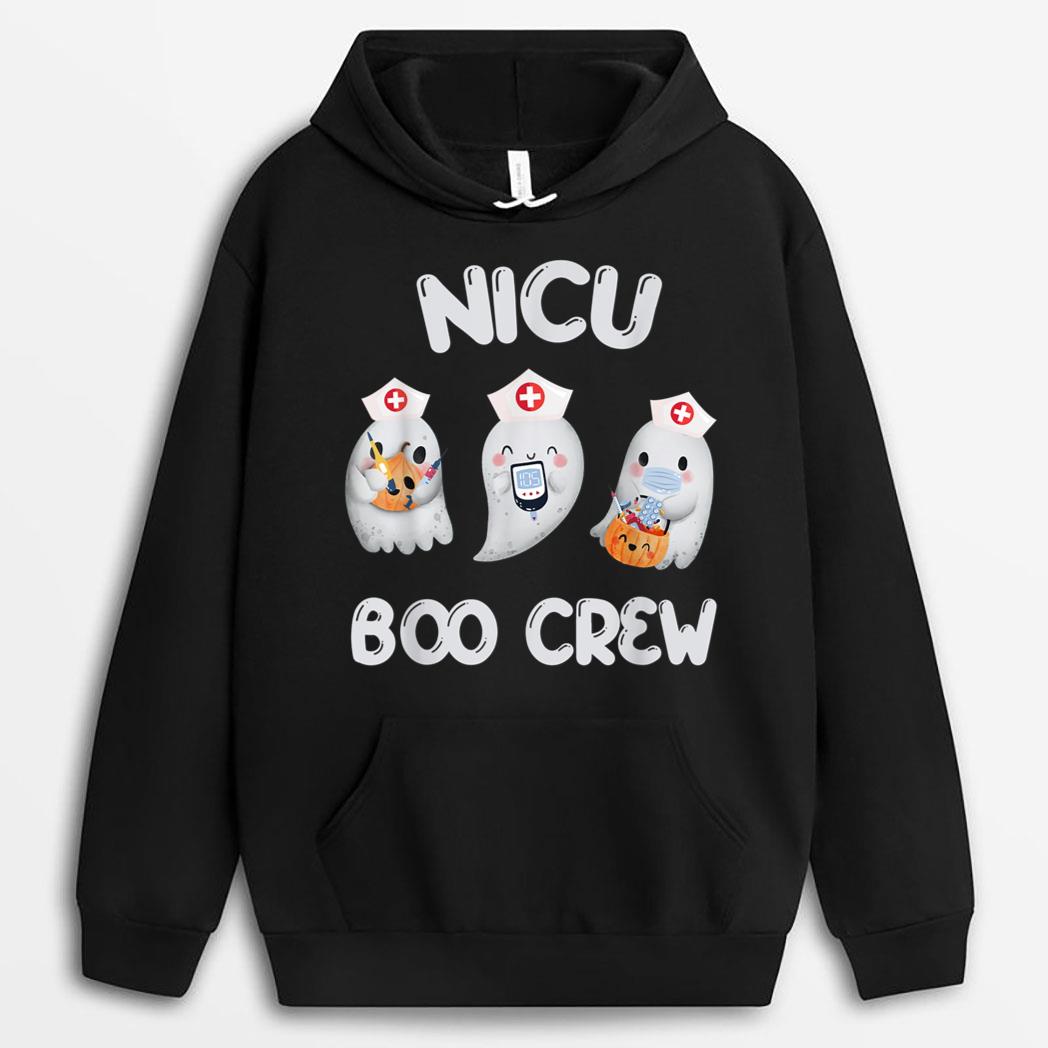 Funny Nicu Boo Crew Nurse RN Halloween T-Shirt