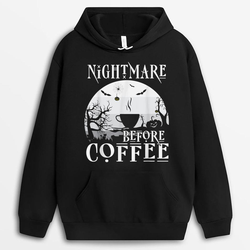 Funny Nightmare Bee Coffee Halloween T-Shirt