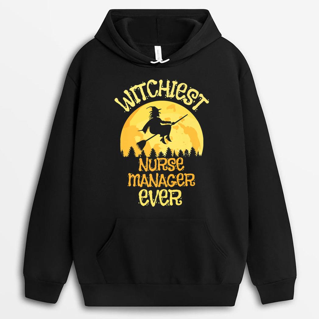 Funny Nurse Manager Witch Halloween Humor T-Shirt