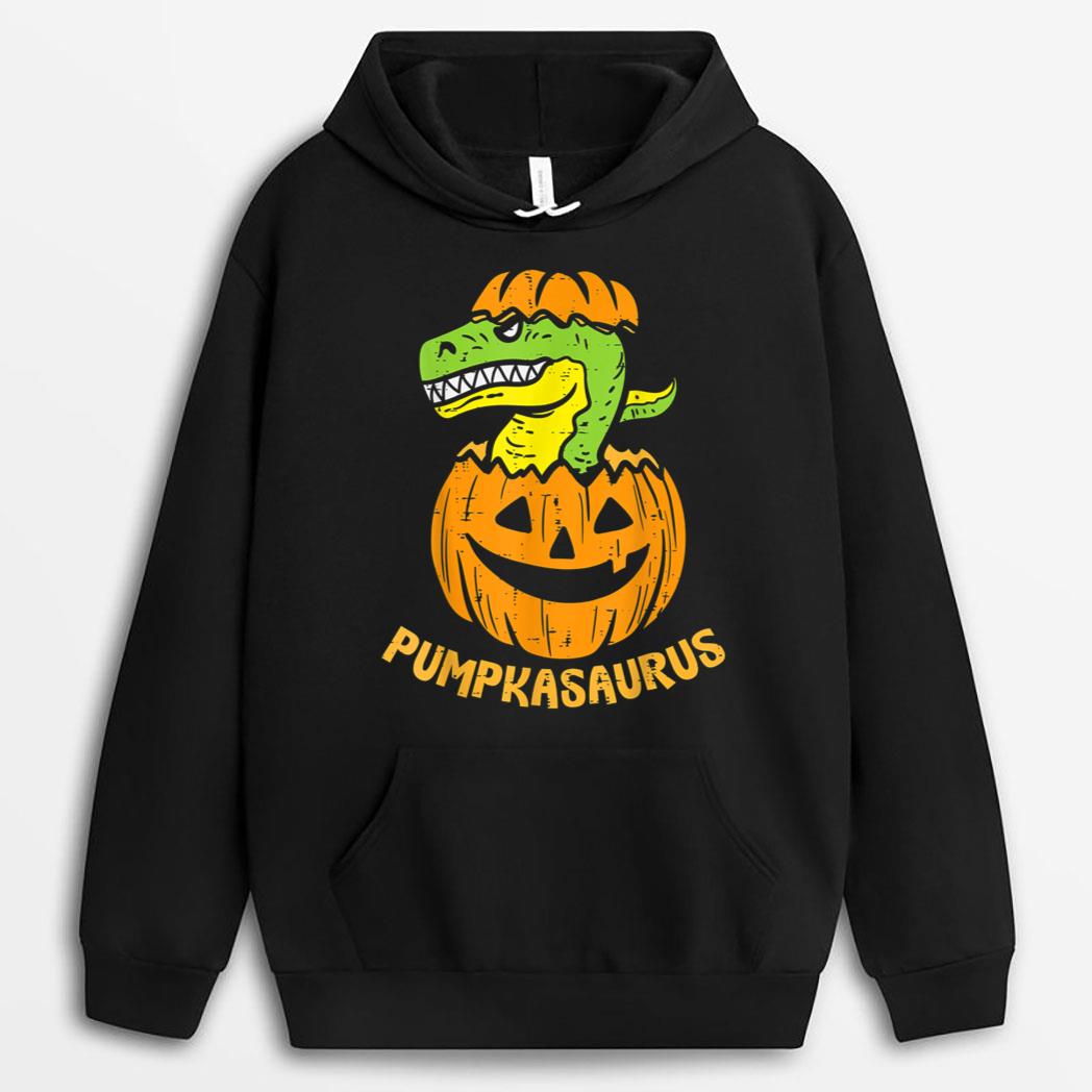 Funny Pumpkasaurus Pumpkin Dino Toddler Halloween T-Shirt