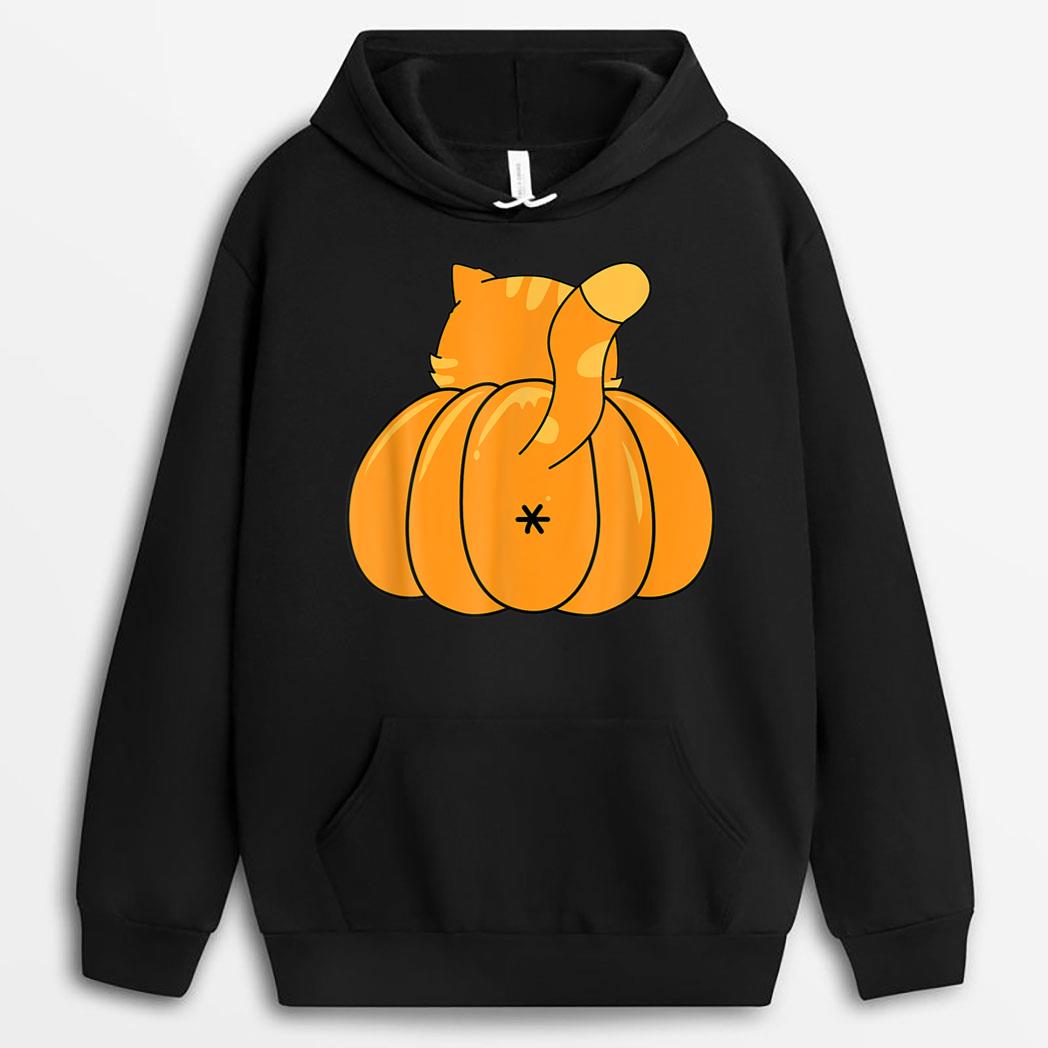 Funny Pumpkin Cat Btt Halloween Ee T-Shirt